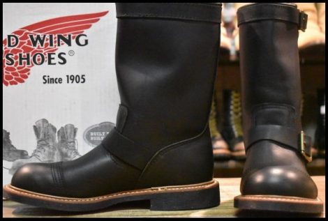 【8D 未使用 11年】レッドウィング 8122 アイアンスミス エンジニア ブラック ハーネス 黒 キャップトゥ ブーツ redwing HOPESMORE