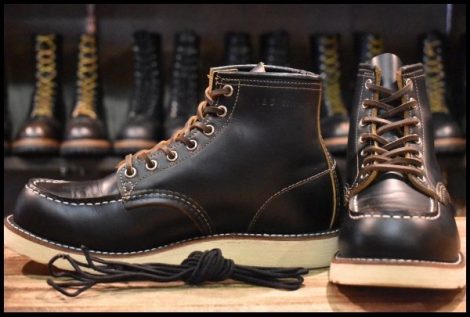 【8D 良品 19年】レッドウィング 9874 アイリッシュセッター ブラック クローンダイク モックトゥ 黒 編み上げ ブーツ redwing HOPESMORE