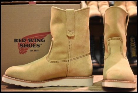 【8E 箱付 美品 25年】レッドウィング 8168 スエード ペコス ホーソーン アビレーン ラフアウト プルオン ブーツ redwing pecos HOPESMORE