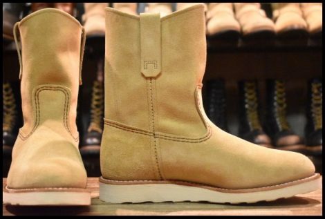 【8E 箱付 美品 25年】レッドウィング 8168 スエード ペコス ホーソーン アビレーン ラフアウト プルオン ブーツ redwing pecos HOPESMORE