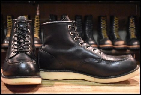 【11E 良品 12年】レッドウィング 8179 アイリッシュセッター 黒 ブラッククローム モック 編み上げ ブーツ redwing HOPESMORE