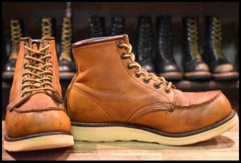 【7E 中古 サイド羽タグ】レッドウィング 875 アイリッシュセッター 茶 オロイジナル モック 編み上げ ブーツ redwing HOPESMORE