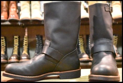 【8D 美品 10年】レッドウィング 2990 エンジニア 黒 ブラック ハーネスレザー スチール無し ブーツ 2966 2268 redwing HOPESMORE