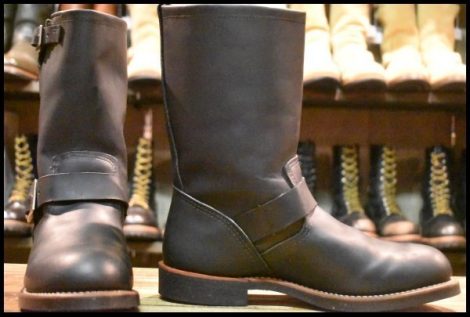 【8D 美品 10年】レッドウィング 2990 エンジニア 黒 ブラック ハーネスレザー スチール無し ブーツ 2966 2268 redwing HOPESMORE