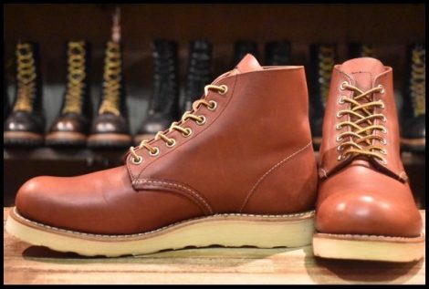 【7.5D 美品 11年】レッドウィング 9105 アイリッシュセッター 赤茶 レッドブラウン プレーントゥ 編み上げ 8166 ブーツ redwing HOPESMORE