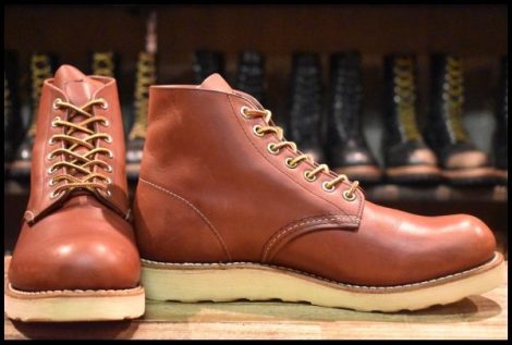【7.5D 美品 11年】レッドウィング 9105 アイリッシュセッター 赤茶 レッドブラウン プレーントゥ 編み上げ 8166 ブーツ redwing HOPESMORE