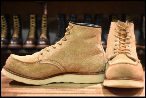 【9.5E? 良品 犬タグ】レッドウィング 8173 スエード アイリッシュセッター タン ラフアウト モックトゥ ブーツ redwing HOPESMORE