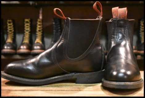 【7E 良品 07年】レッドウィング 8194 チェルシー サイドゴア 黒 ブラッククローム ブーツ redwing HOPESMORE