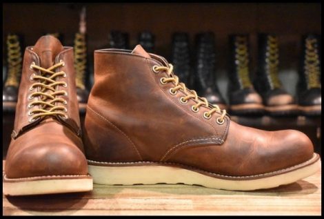 【9.5D 良品 14年】レッドウィング 9111 アイリッシュセッター 茶 カッパー ラフ＆タフ プレーントゥ 編み上げ ブーツ redwing HOPESMORE