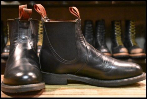 【7E 良品 07年】レッドウィング 8194 チェルシー サイドゴア 黒 ブラッククローム ブーツ redwing HOPESMORE
