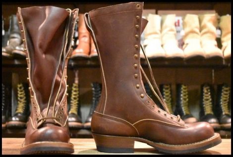 【8D 未使用】WHITE’S ホワイツ スモークジャンパーLTT ブラウン 茶 ビブラム705シングル 11インチハイト 編み上げ ブーツ HOPESMORE