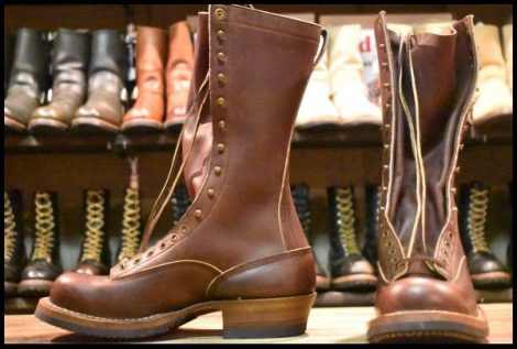 【8D 未使用】WHITE’S ホワイツ スモークジャンパーLTT ブラウン 茶 ビブラム705シングル 11インチハイト 編み上げ ブーツ HOPESMORE