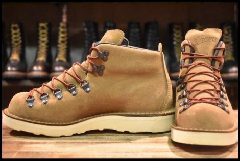 【7.5EE 美品 白タグ】Danner ダナー マウンテンライト 45500X タン スエード ラフアウト GORE-TEX ゴアテックス ブーツ HOPESMORE