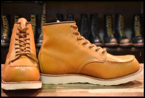 【10.5EE 箱付 美品 21年】レッドウィング 9875 アイリッシュセッター ゴールドラセット モックトゥ 編み上げ ブーツ redwing HOPESMORE