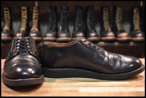 【8D 良品 11年】レッドウィング 101 ポストマン シューズ 黒 ブラック シャパラル 短靴 ローカット ブーツ redwing HOPESMORE