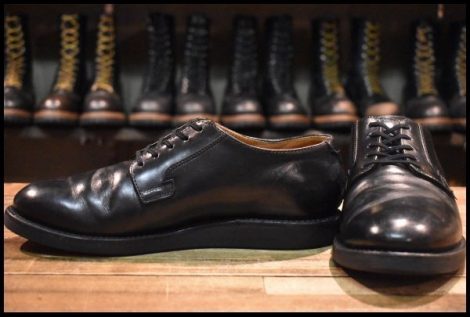 【8D 良品 11年】レッドウィング 101 ポストマン シューズ 黒 ブラック シャパラル 短靴 ローカット ブーツ redwing HOPESMORE
