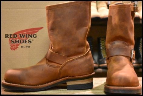 【7.5D 箱付 美品 11年】レッドウィング 2972 エンジニア 茶 カッパー ラフ＆タフ スチールトゥ ブラウン ブーツ redwing HOPESMORE