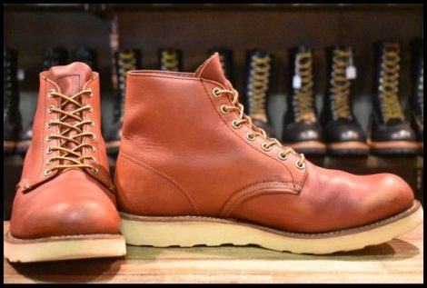 【10.5D 良品 09年】レッドウィング 8166 アイリッシュセッター 赤茶 オロラセット プレーントゥ 編み上げ ブーツ redwing HOPESMORE