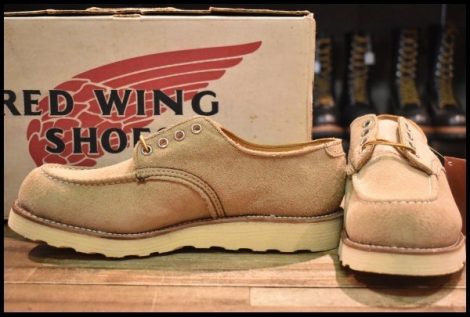 【9D DEAD 羽タグ 90’S】レッドウィング 8105 スエード オックスフォード タンラフアウト モックトゥ 短靴 ブーツ redwing HOPESMORE