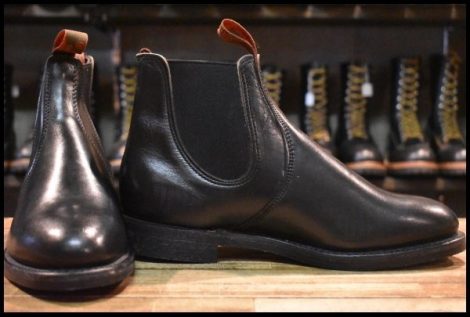 【9.5E DEAD 90’S】レッドウィング 8193 サイドゴア 黒 ブラック ポリッシャプルレザー チェルシー 8194 ブーツ redwing HOPESMORE
