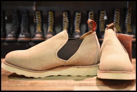 【8E DEAD 98年】レッドウィング 8148 ロメオ サイドゴア タンラフアウト ローカット 短靴 ベージュ ブーツ redwing HOPESMORE