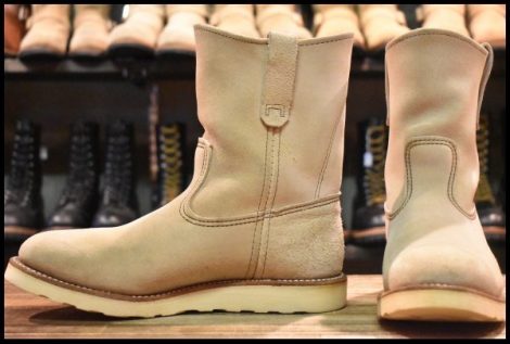 【9E 良品 08年】レッドウィング 8168 スエード ペコス ホーソーン アビレーン ラフアウト プルオン ブーツ redwing pecos HOPESMORE