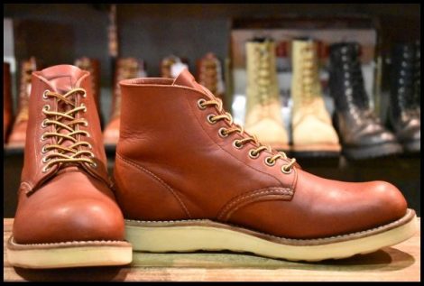 【7D 良品 10年】レッドウィング 8166 アイリッシュセッター 赤茶 オロラセット プレーントゥ 編み上げ ブーツ redwing HOPESMORE