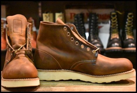 【7.5D 未使用 10年】レッドウィング 9111 アイリッシュセッター 茶 カッパー ラフ＆タフ プレーントゥ ブーツ redwing HOPESMORE