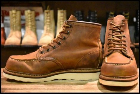 【7.5D 美品 10年】レッドウィング 1907 アイリッシュセッター 茶 カッパー ラフ＆タフ モックトゥ 編み上げ ブーツ redwing HOPESMORE