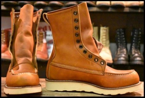 【7D 箱付 DEAD 犬刻印 96年】レッドウィング 877 ロング アイリッシュセッター 赤茶 オロイジナル 編み上げ ブーツ redwing HOPESMORE