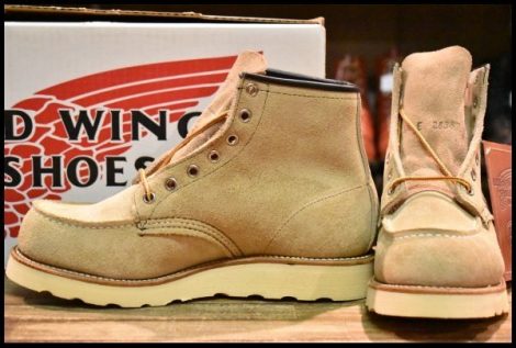 【6.5E 箱付 DEAD 犬タグ】レッドウィング 8173 スエード アイリッシュセッター ホーソーン ラフアウト モック ブーツ redwing HOPESMORE