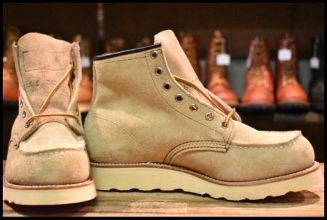 【6.5E 箱付 DEAD 犬タグ】レッドウィング 8173 スエード アイリッシュセッター ホーソーン ラフアウト モック ブーツ redwing HOPESMORE