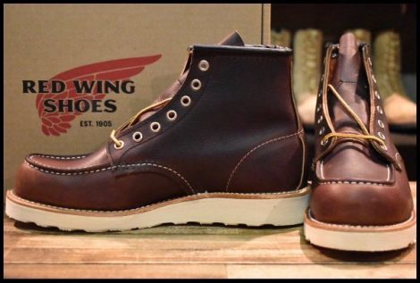 【7.5D 箱付 未使用 23年】レッドウィング 8138 アイリッシュセッター 茶 ブライアーオイルスリック モックトゥ ブーツ redwing HOPESMORE