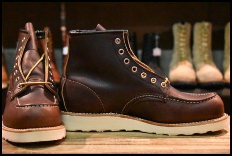 【7.5D 箱付 未使用 23年】レッドウィング 8138 アイリッシュセッター 茶 ブライアーオイルスリック モックトゥ ブーツ redwing HOPESMORE