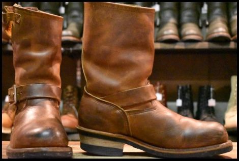 【7D 良品 06年】レッドウィング 2972 エンジニア 茶 カッパー ラフ＆タフ スチールトゥ ブラウン ブーツ redwing HOPESMORE