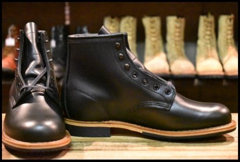 【7D 箱付 未使用 24年】レッドウィング 9423 ベックマン 黒 ブラック エクスカリバー プレーントゥ 9414 9014 ブーツ redwing HOPESMORE