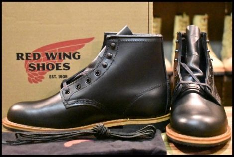 【7D 箱付 未使用 24年】レッドウィング 9423 ベックマン 黒 ブラック エクスカリバー プレーントゥ 9414 9014 ブーツ redwing HOPESMORE