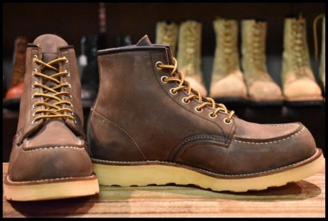 【8.5E 美品 リミテッドエディション 羽タグ】レッドウィング 8865 ヌバック アイリッシュセッター ブーツ インディゴブルー HOPESMORE