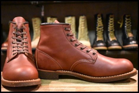 【10D 美品 17年】レッドウィング 2961 ブラックスミス 茶 ブラウン プレーントゥ レースアップ 編み上げ ブーツ redwing HOPESMORE