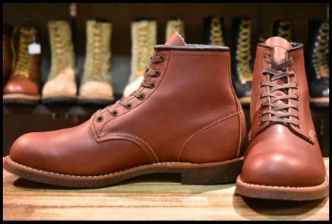 【10D 美品 17年】レッドウィング 2961 ブラックスミス 茶 ブラウン プレーントゥ レースアップ 編み上げ ブーツ redwing HOPESMORE