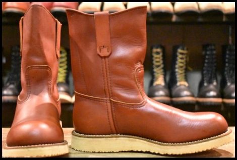 【7D DEAD PT91刺繍 96年】レッドウィング 2276 ペコス 赤茶 オロラセット スチールトゥ ブーツ redwing pecos 8866 HOPESMORE