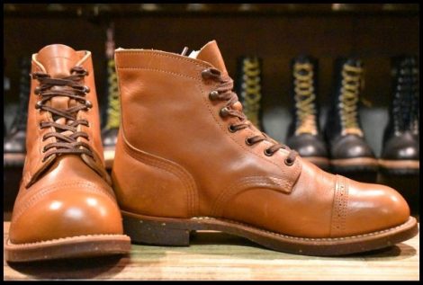 【9D 良品 14年】レッドウィング 8011 アイアンレンジ マンソン ホワイト アッシュセトラー キャップトゥ ブーツ redwing HOPESMORE