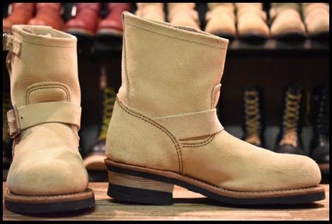 【5.5D 美品 11年】レッドウィング 2965 ショート スエードエンジニア ホーソーンアビレーンラフアウト ブーツ redwing HOPESMORE