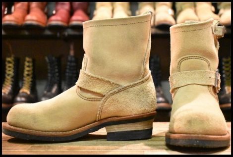 【6.5D 良品 11年】レッドウィング 2965 ショート スエードエンジニア ホーソーンアビレーンラフアウト ブーツ redwing HOPESMORE