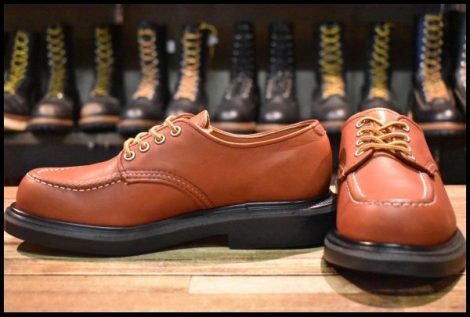 【7E 美品 14年】レッドウィング 8020 スーパーソール オックスフォード オロラセット 赤茶 ローカット ブーツ redwing HOPESMORE