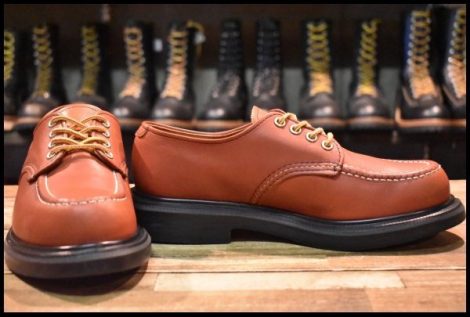 【7E 美品 14年】レッドウィング 8020 スーパーソール オックスフォード オロラセット 赤茶 ローカット ブーツ redwing HOPESMORE