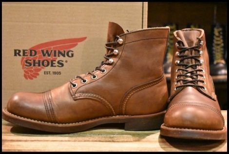 【7D 箱付 良品 11年】レッドウィング 8111 アイアンレンジ 茶 アンバー ハーネス キャップトゥ レースアップ ブーツ redwing HOPESMORE