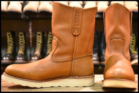 【6D 良品 08年】レッドウィング 866 ペコス 茶 オロイジナル ブラウン プルオン ブーツ redwing pecos HOPESMORE