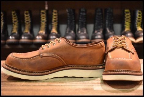 【8.5D 良品 17年】レッドウィング 8095 オックスフォード 茶 ブラウン モックトゥ ラフ＆タフ ローカット ブーツ redwing HOPESMORE