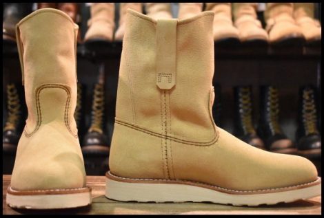 【7E 箱付 未使用 25年】レッドウィング 8168 スエード ペコス ホーソーンアビレーンラフアウト プルオン ブーツ redwing HOPESMORE